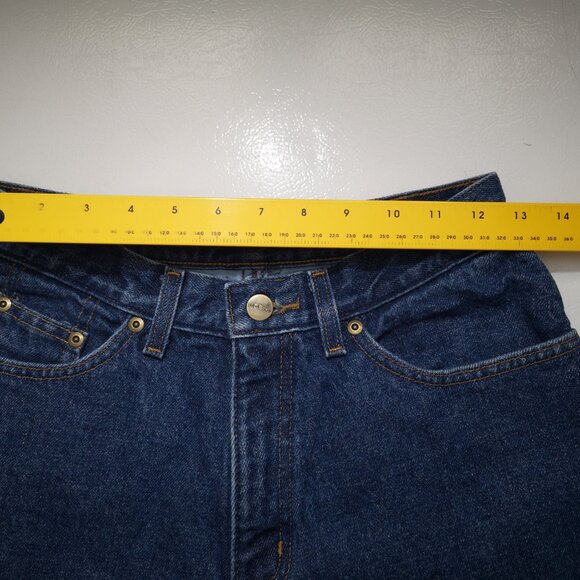 L.L. Bean Ladies Size 6P Flannel Lined Double L Relaxed Fit Medium Wash Jeans - Picture 11 of 14